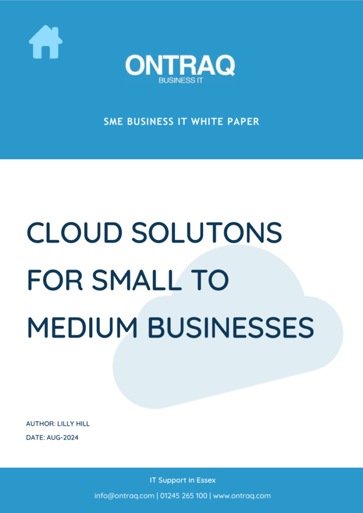Front cover of the white paper Cloud Solutions for Small to Medium Business