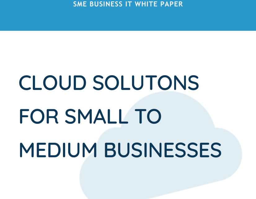 Front cover of the white paper Cloud Solutions for Small to Medium Business